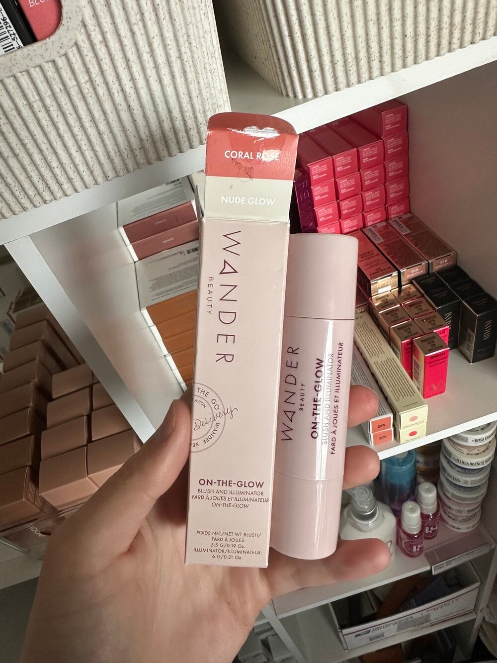 Wander Beauty On-the-Glow Blush and Illuminator Coral Rose